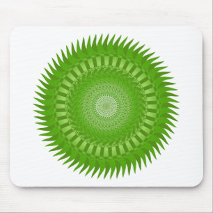 Sonnenmandala grün mousepad