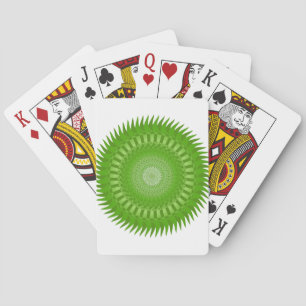 Sonnenmandala grün spielkarten