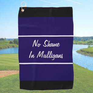 Sonnenmarineblau kein Scham Mulligans Geschenk für Golfhandtuch