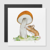 Sonnenmaus mit wildem Pilz Magnetkarte (Vorne/Hinten)