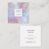 Sonnenmeister Chakra-Energieerzeuger| Quadratische Visitenkarte (Vorne/Hinten)