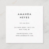 Sonnenmeister Chakra-Energieerzeuger| Quadratische Visitenkarte (Rückseite)