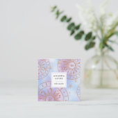 Sonnenmeister Chakra-Energieerzeuger| Quadratische Visitenkarte (Stehend Vorderseite)