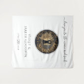 Sonnenmond Hochzeitsband Wandteppich (Vorderseite (Horizontal))