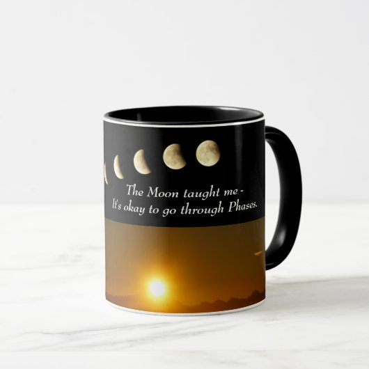 Sonnenmond Spiritueller Inspirationskaffee Tasse (VorderseiteRechts)