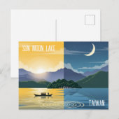 Sonnenmondsee Taiwan Postkarte (Vorne/Hinten)