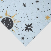 Sonnenmondstars aus Schwarz, Gold und Blau Seidenpapier (Detail)