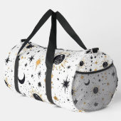 Sonnenmondstars aus Schwarz und Gold Duffle Bag (Rechte Ecke)