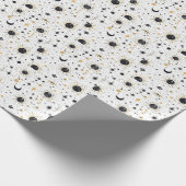 Sonnenmondstars aus Schwarz und Gold Geschenkpapier (Ecke)