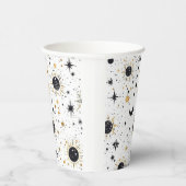 Sonnenmondstars aus Schwarz und Gold Pappbecher (Rechts)