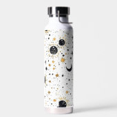 Sonnenmondstars aus Schwarz und Gold Trinkflasche (Links)