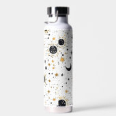 Sonnenmondstars aus Schwarz und Gold Trinkflasche (Rechts)