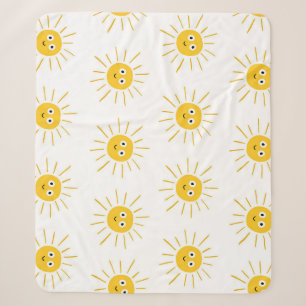 Sonnenmotive: Vintag skizzenhaft nahtlos. Sherpadecke