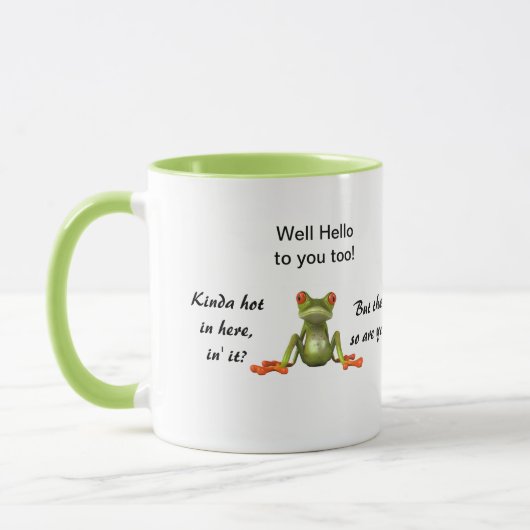 Sonnenmug mit niedlichem Frosch Tasse (Links)