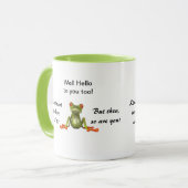 Sonnenmug mit niedlichem Frosch Tasse (Vorderseite Links)