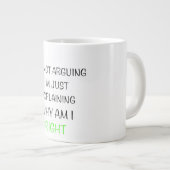 Sonnenmuschel Jumbo-Tasse (Vorderseite Rechts)