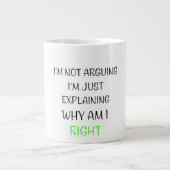 Sonnenmuschel Jumbo-Tasse (Vorderseite)