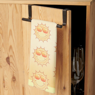 Sonnenmuster Geschirrtuch