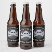 Sonnenname Eigenemade Bierbraun Skull Black Brew Bierflaschenetikett (Flaschen)