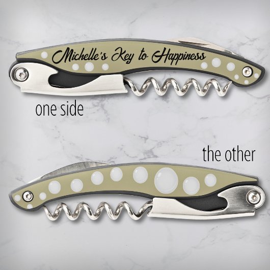 Sonnenname Korkenzieher, Schlüssel zum Glück Kellnermesser