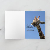 Sonnenname und Alter individuell anpassbare Geburt Karte (Innenseite)