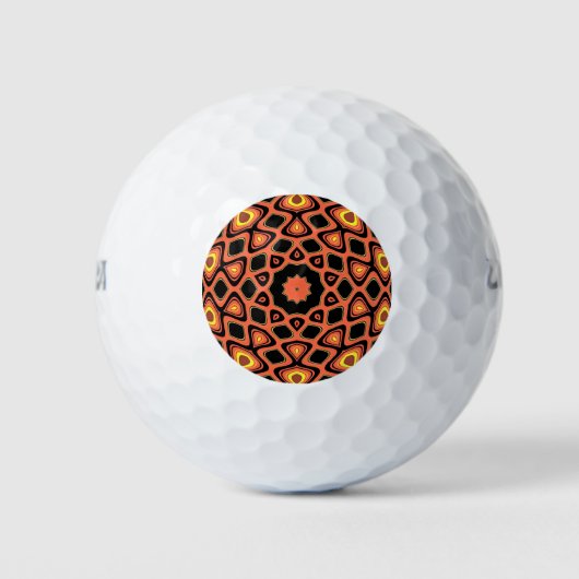 SONNENORANGE GOLFBALL (Vorderseite)