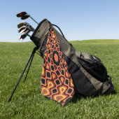 SONNENORANGE GOLFHANDTUCH (Gras)
