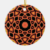 SONNENORANGE KERAMIK ORNAMENT (Vorne)