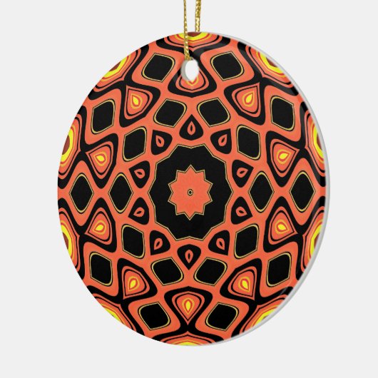 SONNENORANGE KERAMIK ORNAMENT (Links)
