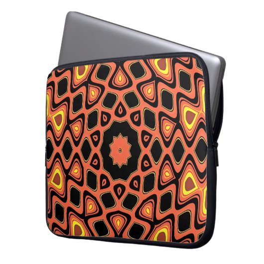 SONNENORANGE LAPTOPSCHUTZHÜLLE (Vorderseite Links)