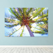 SONNENPALM 40x60 Leinwanddruck (Insitu (Holzboden))