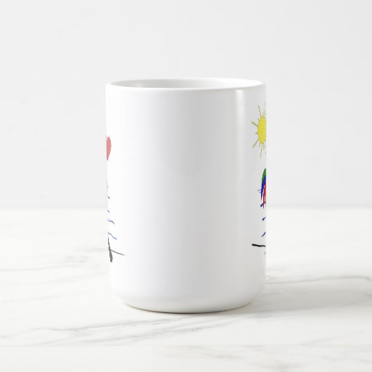Sonnenpalme-Tree-Tasse Kaffeetasse (Mittel)