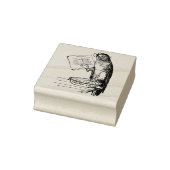 Sonnenpapagei mit Lesebrille und Paprikaschoten Gummistempel (Stempel)