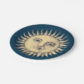 Sonnenpapierplatte Pappteller (Schrägansicht)