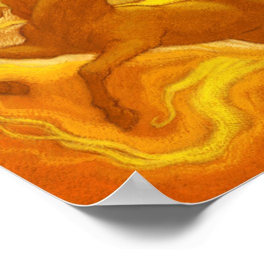 Sonnenpferde Poster (Ecke)