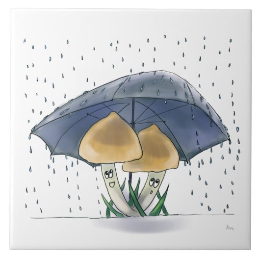 Sonnenpilzfliesen Fliese (Vorderseite)