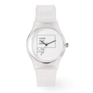 Sonnenprotestzeichen / Anpassbare ASCII-Textkunst Armbanduhr