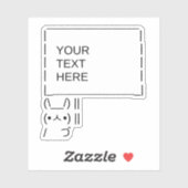 Sonnenprotestzeichen / Anpassbare ASCII-Textkunst Aufkleber (Blatt)