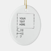 Sonnenprotestzeichen / Anpassbare ASCII-Textkunst Keramik Ornament (Rechts)