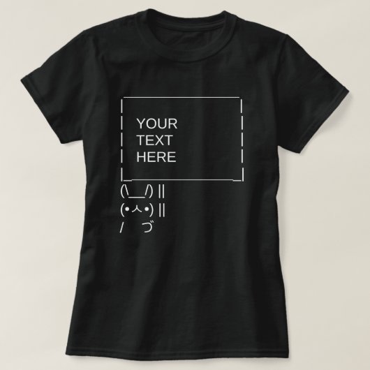 Sonnenprotestzeichen / Anpassbare ASCII-Textkunst T-Shirt (Design vorne)