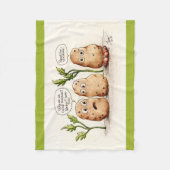 Sonnenpuppe Fleecedecke (Vorderseite)