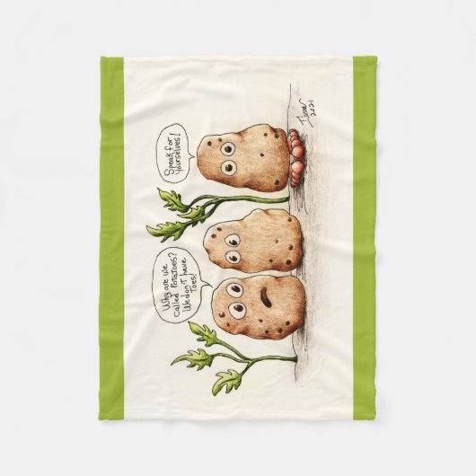 Sonnenpuppe Fleecedecke (Vorderseite)