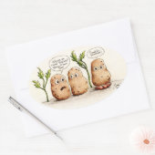 Sonnenpuppe Ovaler Aufkleber (Umschlag)