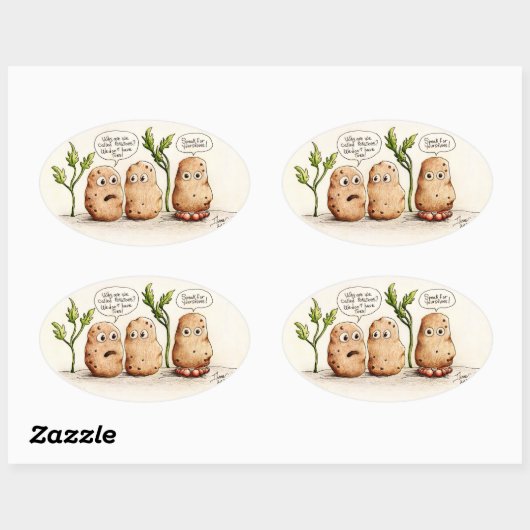 Sonnenpuppe Ovaler Aufkleber (Blatt)