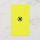 Sonnenrad-Visitenkarte Visitenkarte (Rückseite)