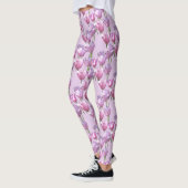 Sonnenrosa Tulips Muster Legierung Leggings (Links)