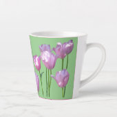 Sonnenrosa Tulpen Kruste. BC Green Latte Tasse (Rechts)