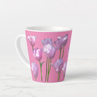 Sonnenrosa Tulpen Kruste. BC Pink Latte Tasse