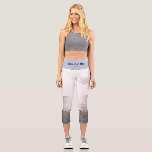 Sonnenruhm am Strand Capri Leggings (Vorderseite)