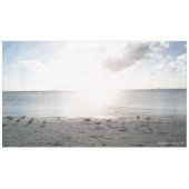 Sonnenruhm am Strand Tischdecke (Vorderseite (Horizontal))